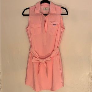 Pink Seersucker Harbor Sleeveless Cover-Up